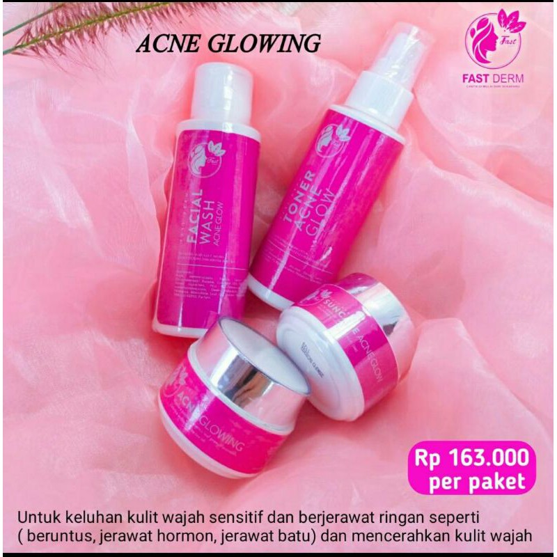 fast derm acne glowing