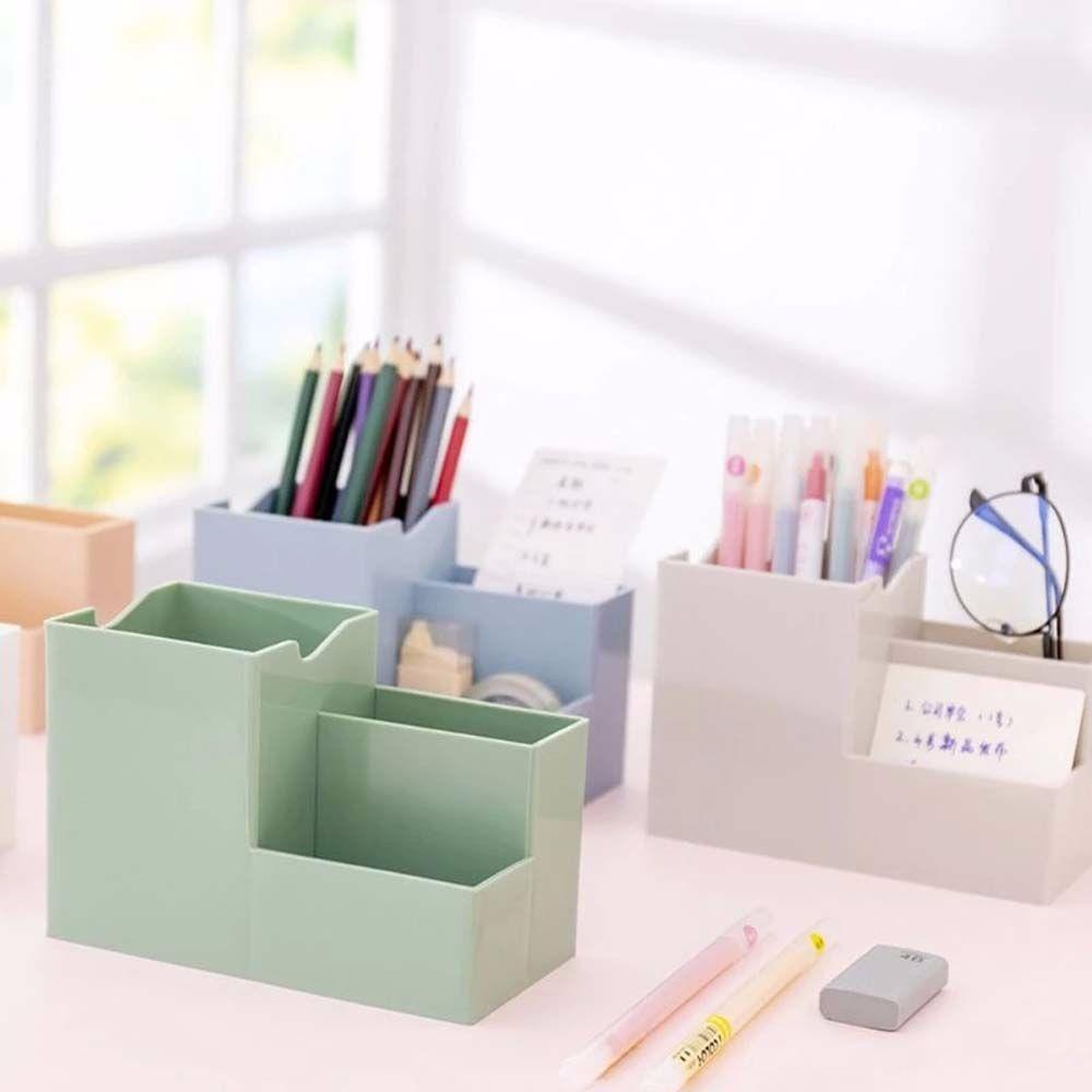 [Elegan] Desktop Pen Holder Organizer Multifungsi Aksesoris Kantor Alat Tulis Peralatan Kantor Sekolah