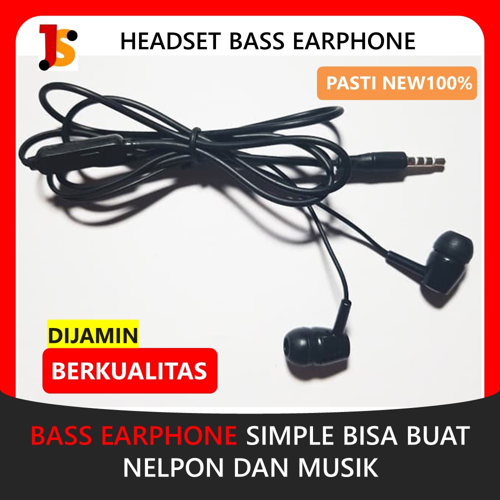 HEADEST MURAH BERKUALITAS HEDSET HP MIC EARPHONE BASS EARPONE MICROPHONE HETSET GAMING LUCU JS118