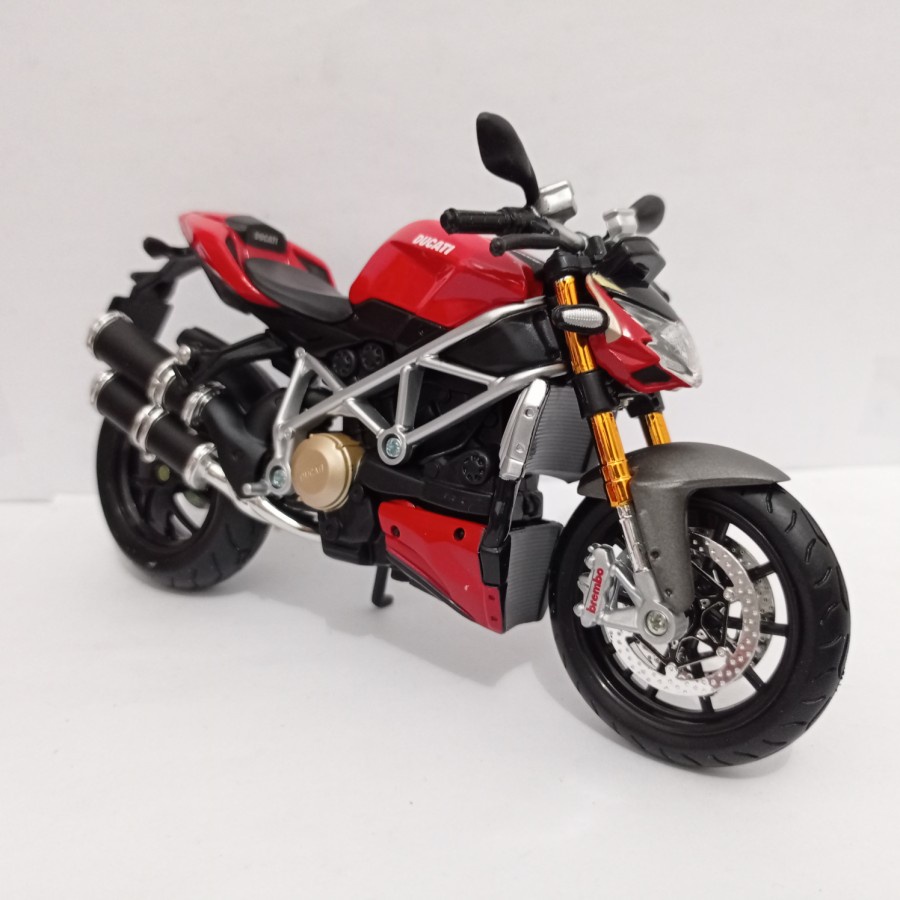 DIECAST MOTOR DUCATI MOD STREETFIGHTER S MAISTO SKALA 12 MINIATUR MOTOR HARGA MURAH