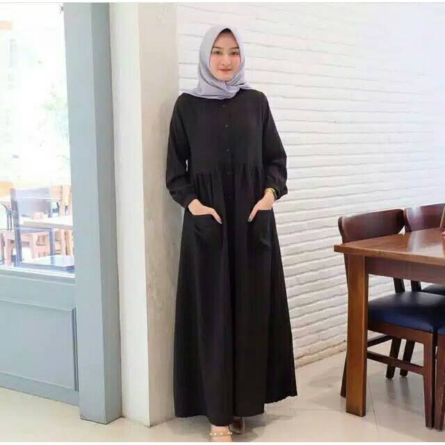 PROMO!! DRESS CRINKLE AIRFLOW | GAMIS MUSLIM BUSUI FRIENDLY MODERN TERLARIS TERBARU