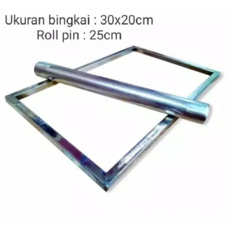 Bingkai Perata Adonan Kue / Bingkai Cookies+Rollpin