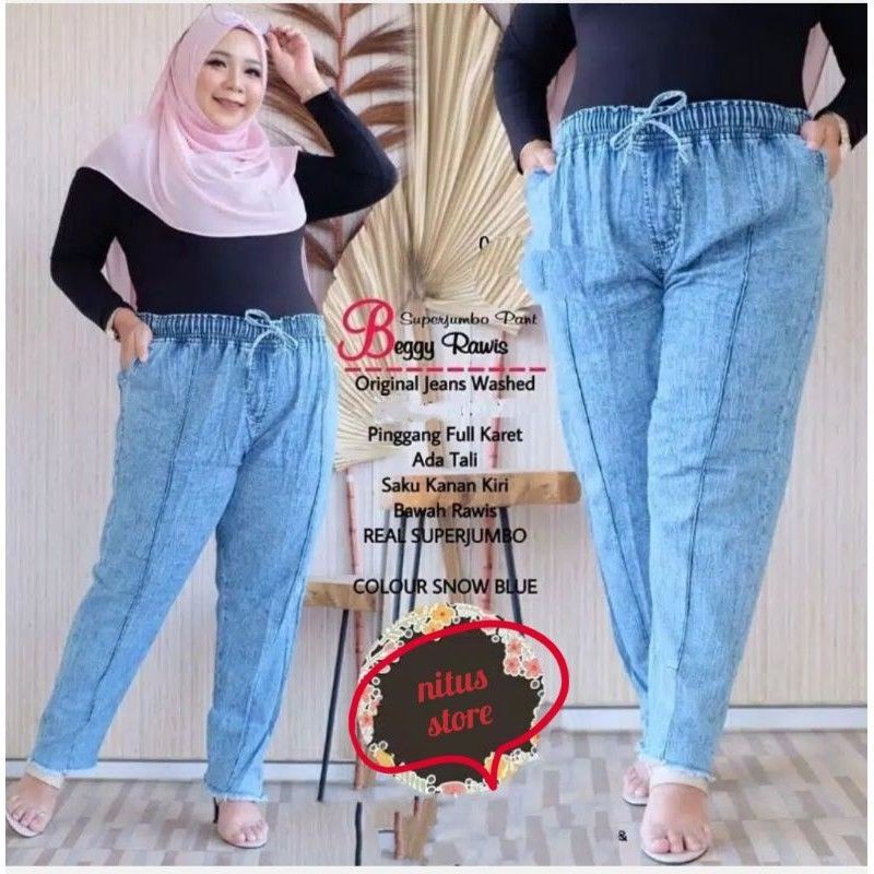 CELANA JEANS JUMBO RAWIS CELANA LEVIS WANITA CELANA PEREMPUAN CELANA CEWEK TERLARIS KEKINIAN
