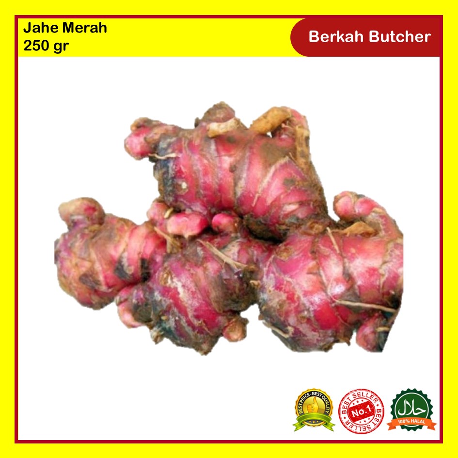 Jahe Merah Segar 250 gr Berkah Butcher