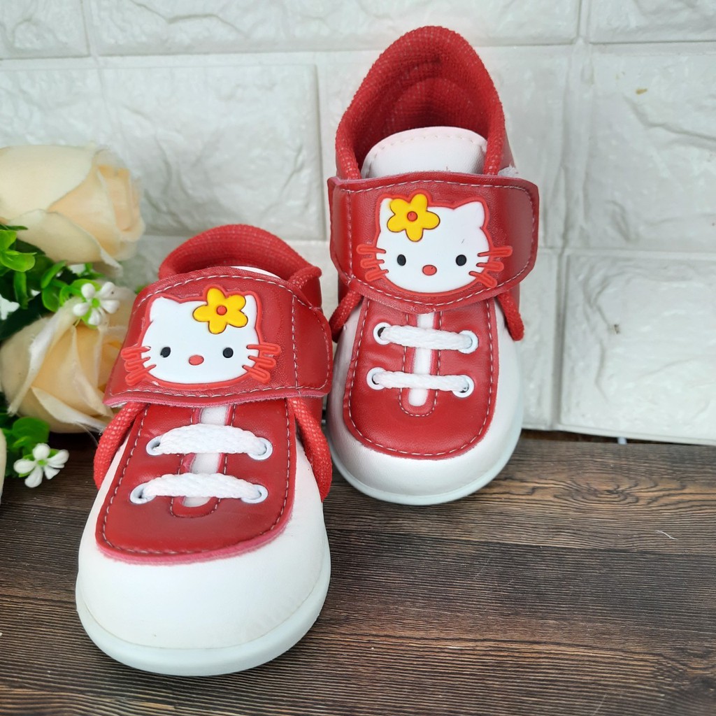 [TAMAN SEPATUKU] SEPATU TRENDY MURAH ANAK PEREMPUAN KARAKTER KARTUN HELLO KITTY 1-3 TAHUN CAX27