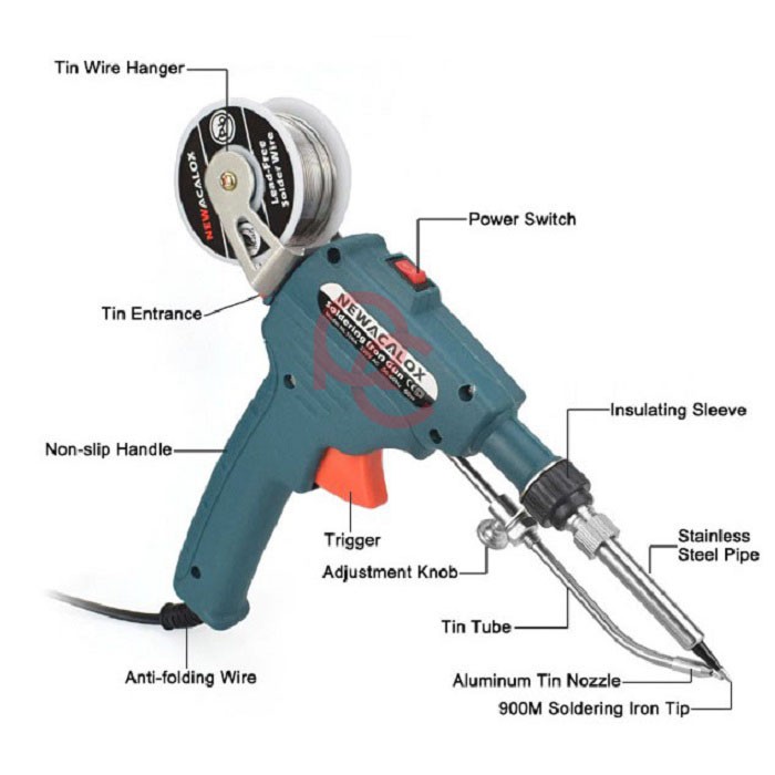 Solder Iron Automatic Tin Gun 60W / Solder Listrik Dengan Tempat Timah Otomatis / Solder Tembak