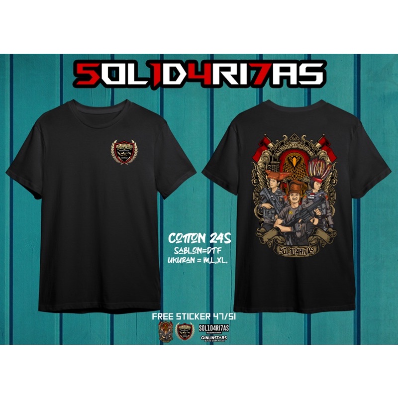 Kaos Solidaritas nusantara/Kaos 4751 Cotton combed 24s