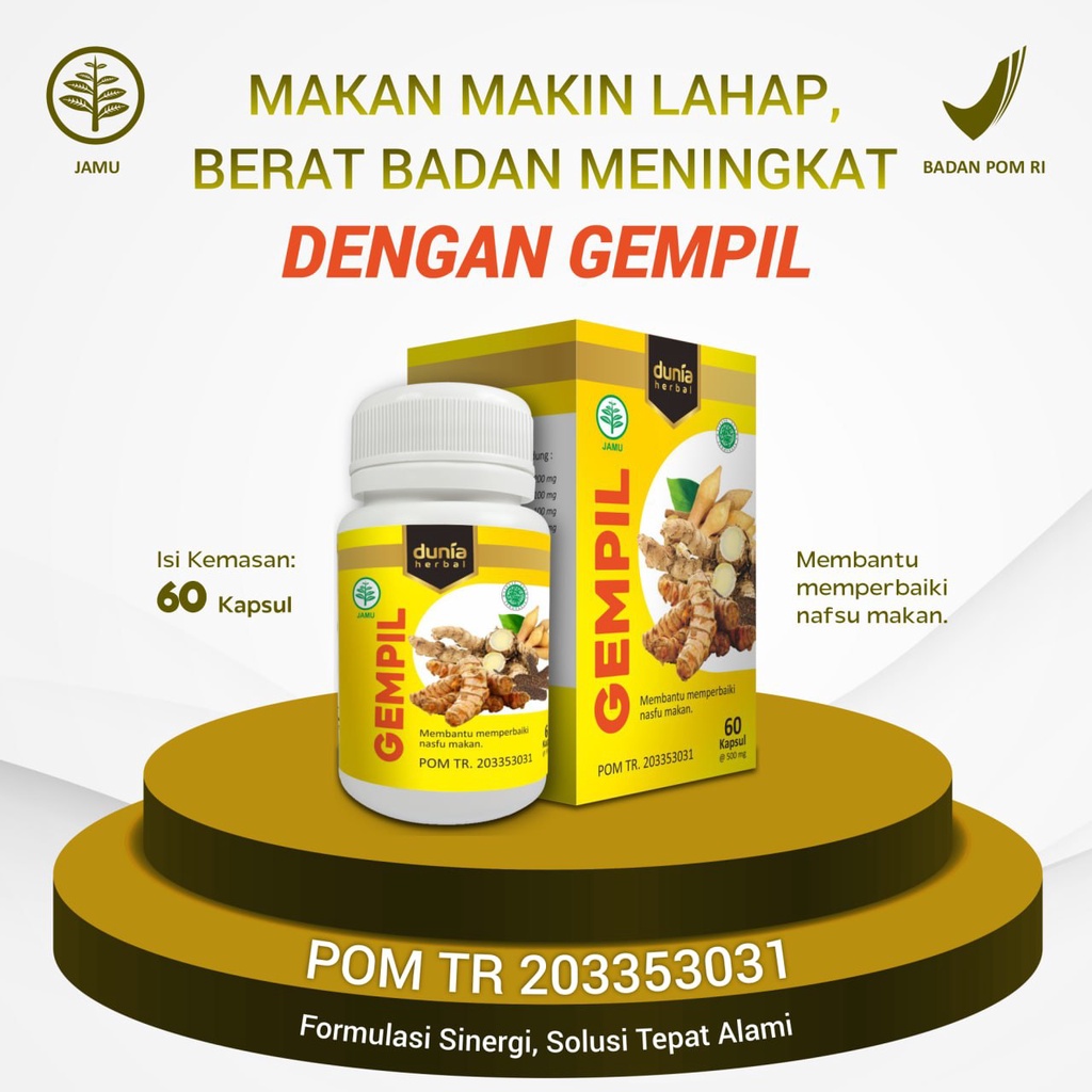 

GEMPIL ( HERBAL GEMUK BADAN & NAFSU MAKAN )