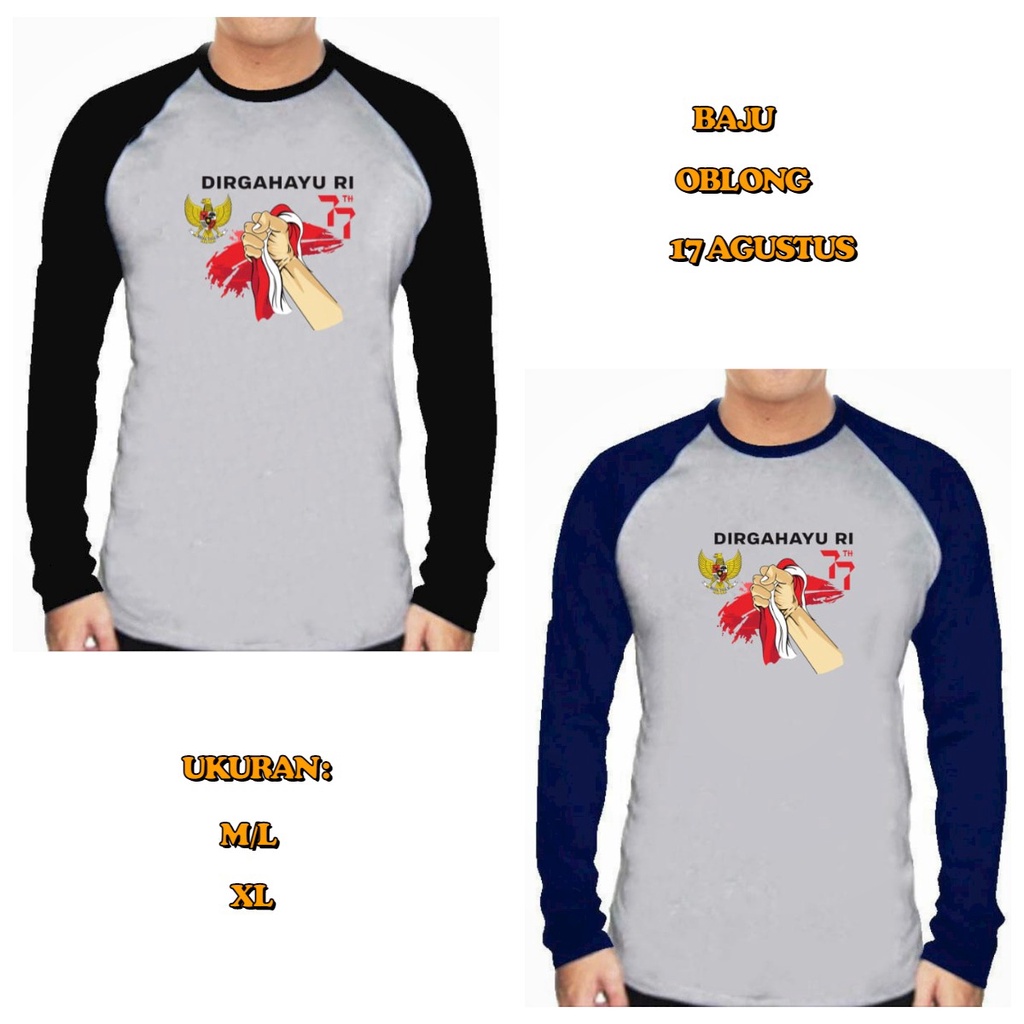 ALIPIO FASHION - BAJU RAGLAN DIRGAHAYU RI / merdeka / indonesia / upacara / HUT RI / dirgahayu / seragam / merah putih