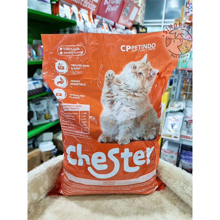 CHESTER 1KG Makanan Kucing All Stage rasa Tuna Pelet Kering