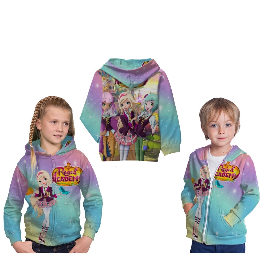 SOFIA REGAL ACADEMY Hoodie Sweater Anak Perempuan Fullprint GRATIS pakai nama