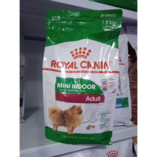 Royal canin mini indoor adult 1,5kg kemasan pabrik