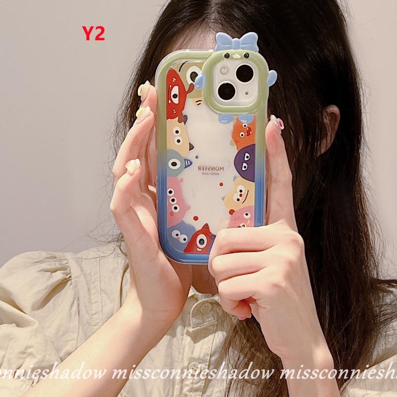 Soft Case Motif Monster 3D Untuk OPPO A17 A77s A57 A15 A55 A12 A16E A17K A95 A96 A5s A54 A16K A74 A76 A16 A53 A3s A52 A9S A5s A16