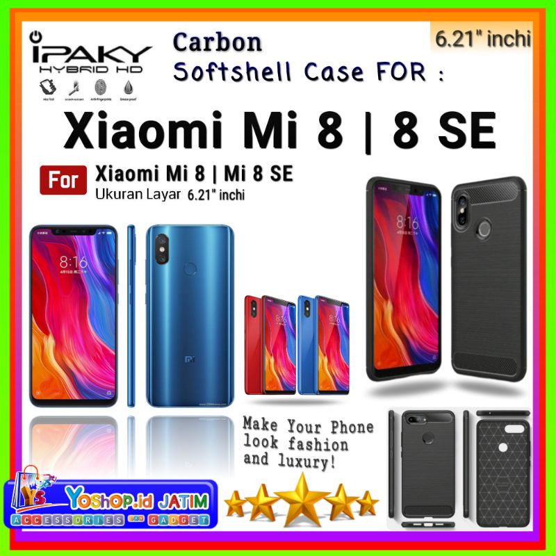 Casing Case Xiaomi Mi 8/8 Pro/8 Explorer (6.21"inchi) | Soft Case iPaky Xiaomi Mi 8/Pro/Explorer