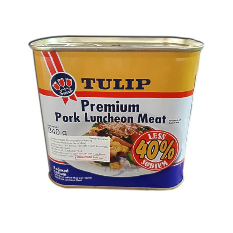 

Tulip pork luncheon meat 40% less sodium - g132