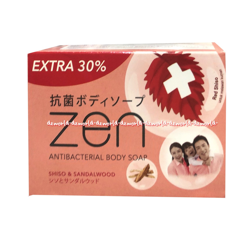 Zen Antibacterial Body Soap Shiso Sulphur Sabun Batang Putih