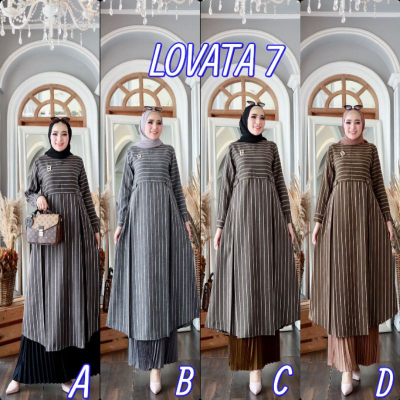SETELAN LOVATA 7 ORI GLZ / SETELAN BAJU GLAMZ