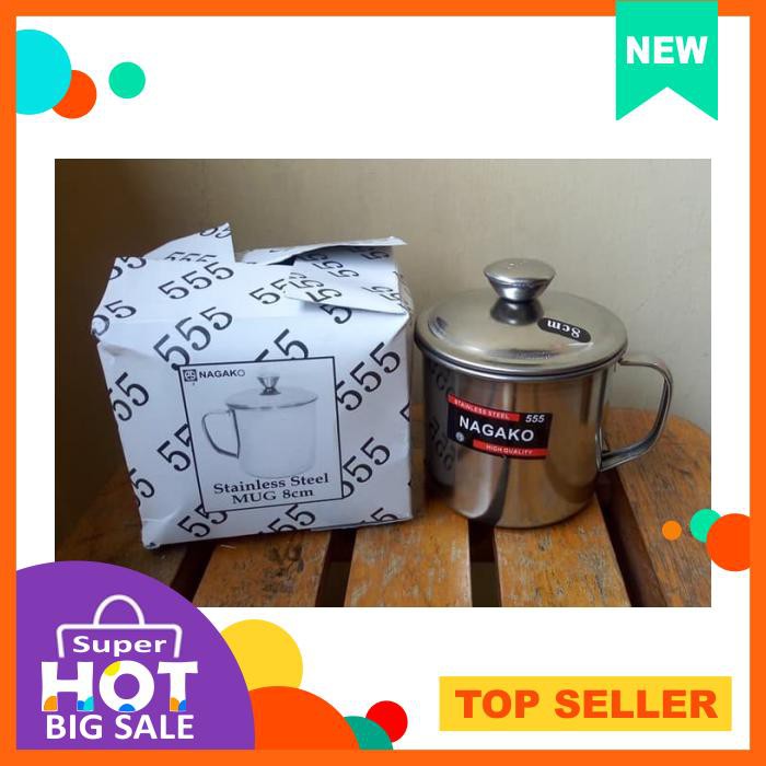 555 Rosh Mug / Cangkir Stainless Steel 8 Cm