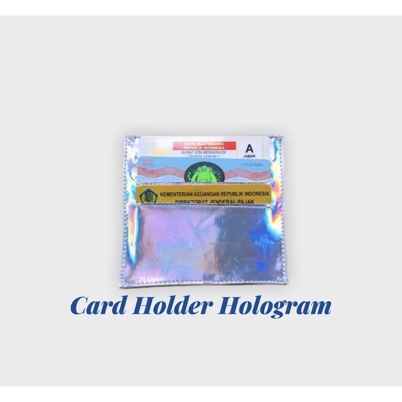 Card holder hologram tempat kartu atm dan lain lain