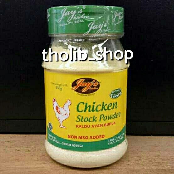 

Jay's kichen chicken stock powder non msg added 150gr