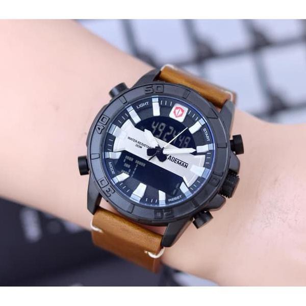 Jam Tangan Kademan Original + Garansi / Double Time Digital-Dial Putih unisex