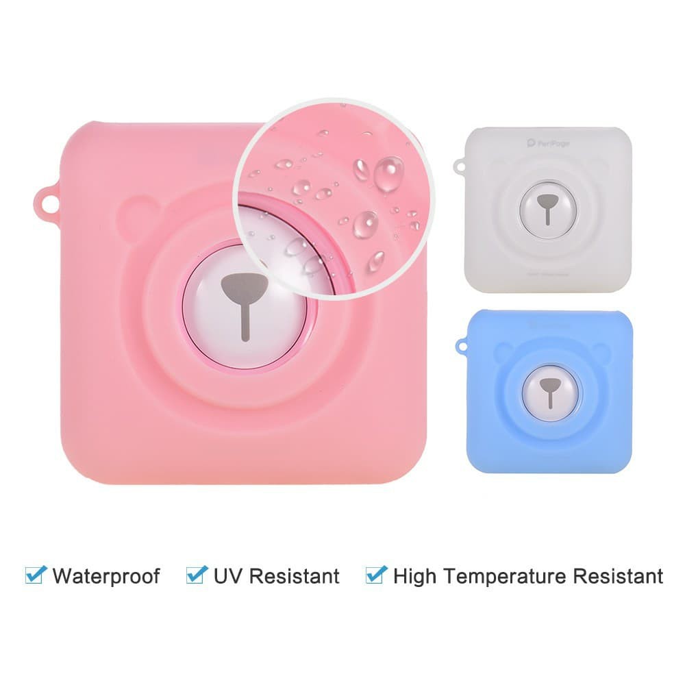 

silicon case for mini printer a6 peripage - Biru Muda
