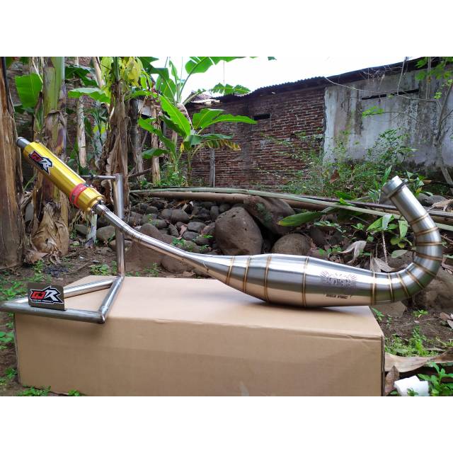 Knalpot ninja RR R SS S gjr silencer gold