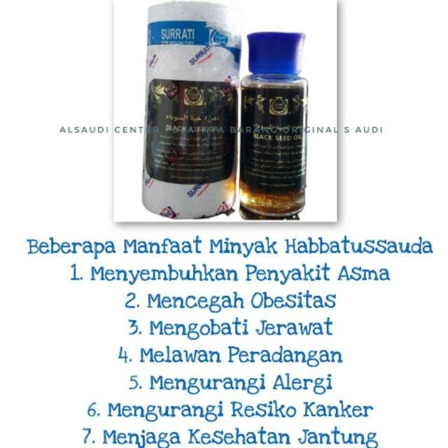 Minyak Habbatussauda original saudi arabia