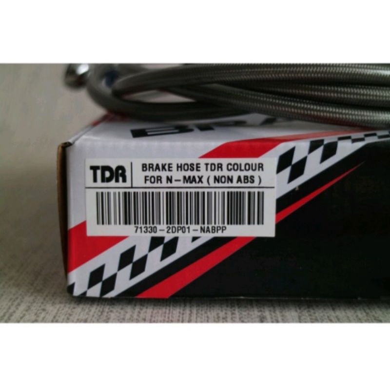 Kabel Selang Rem Nmax Non Abs / Set depan belakang TDR Racing Carbon selver TDR UK 110cm/210cm Pnp Nmax Non ABS