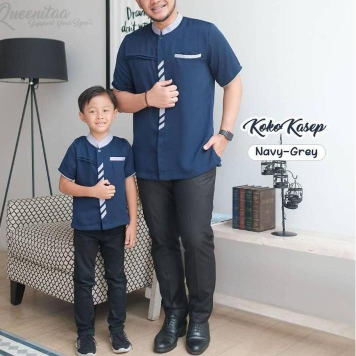 ♔ SARIMBIT LEBARAN ANNISA&ANAN couple syari kemeja gamis koko hijab stelan ➳