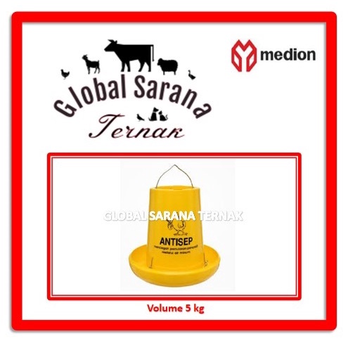 Tempat Pakan Ayam 5 kg Medion
