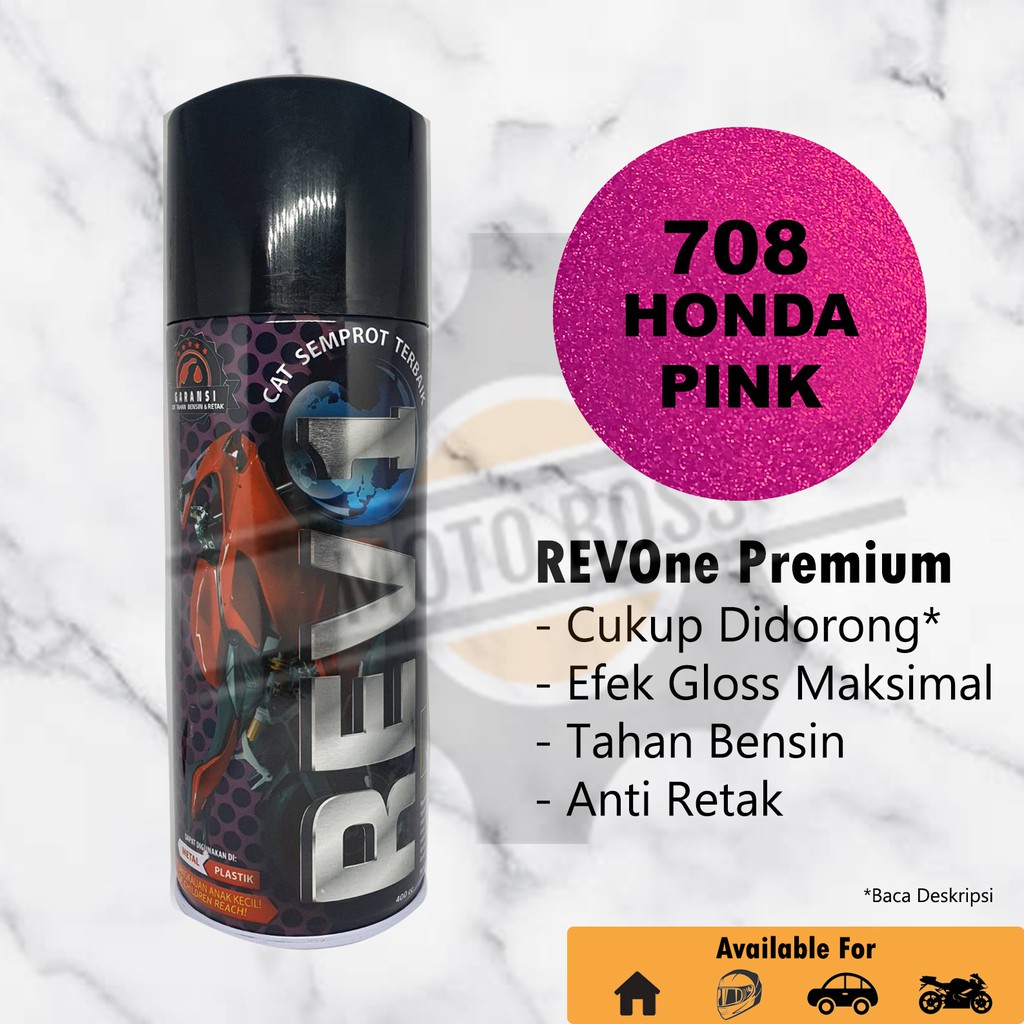 Cat Semprot RevOne Premium Honda Pink 708 - Pilok Pilox