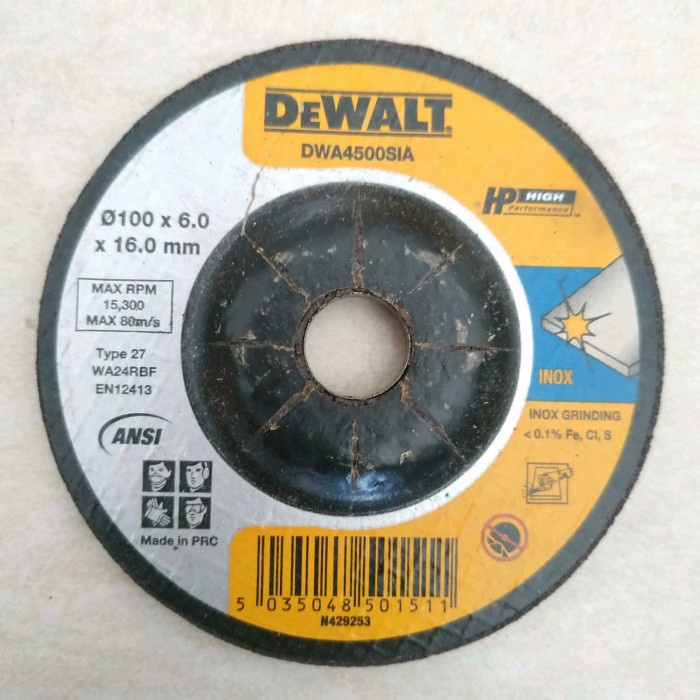 Mata Batu Gerinda Poles Metal Grinding Wheels 4" inch Dewalt