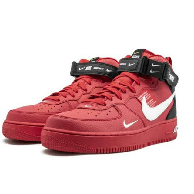 nike mid 1 red