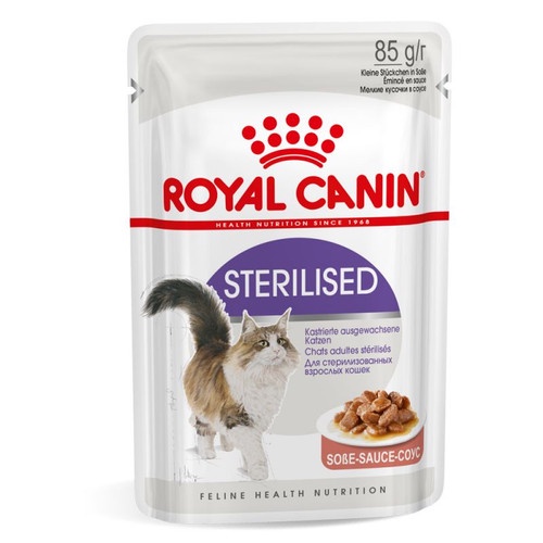 Royal Canin Sterilised 85GR Wet Food Sterilized Gravy Jelly Loaf Cat Makanan Kucing yang disterilkan