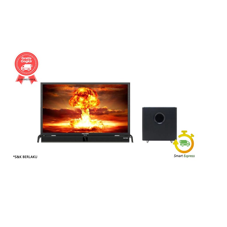 Tv Led Polytron 32 B1550 Sound Bar 32 Inch Shopee Indonesia