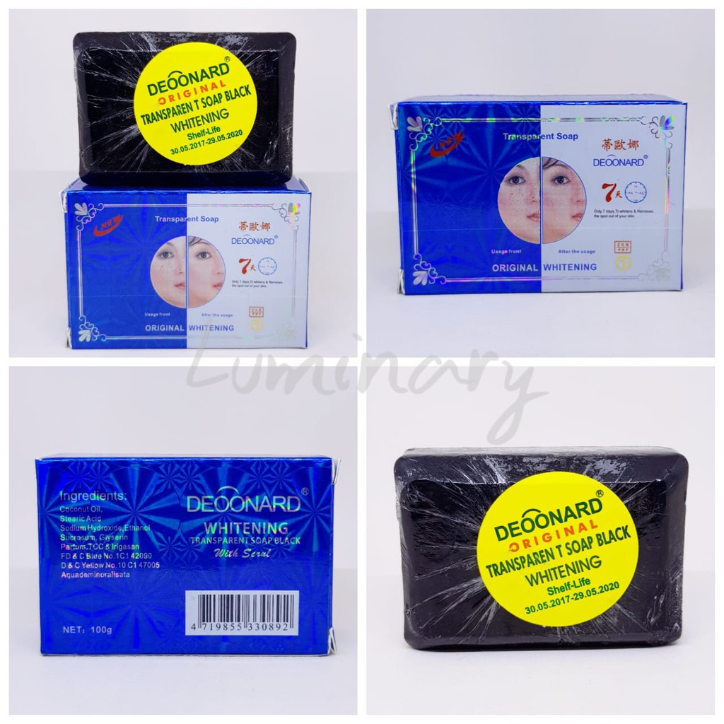 Black   Sabun Deoonard Black   Sabun Deoonard Whitening