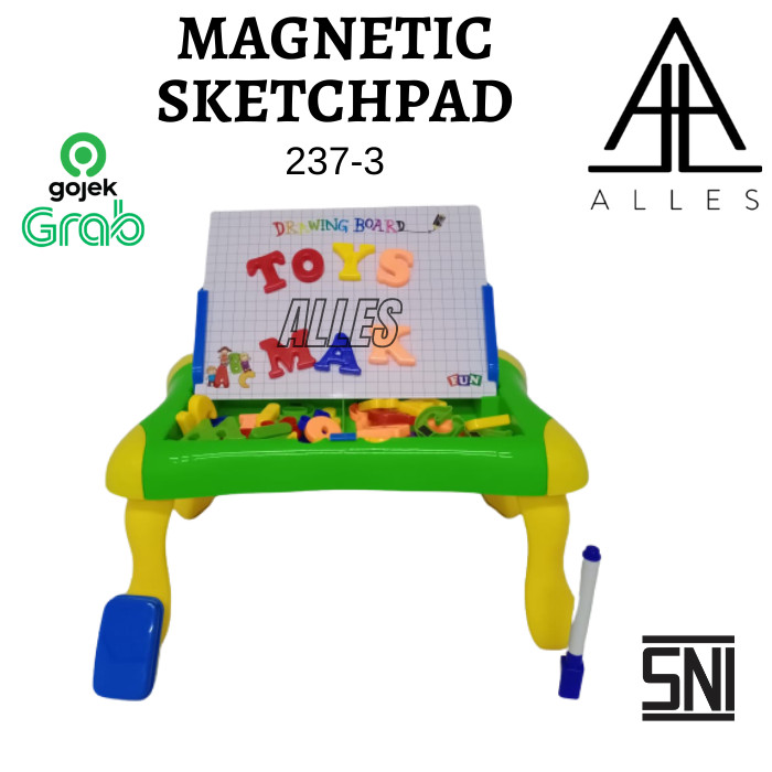 

Mainan Anak Magnetic Sketchpad Board / Papan Tulis Magnet 237-3