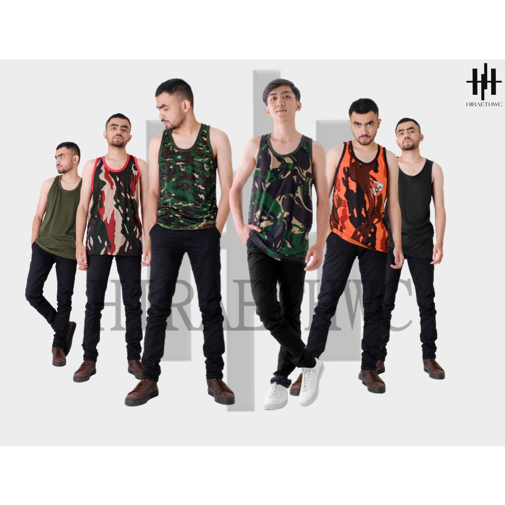 Singlet Loreng Army/Singlet/Singlet Polos/Singlet Termurah [Tebaik]