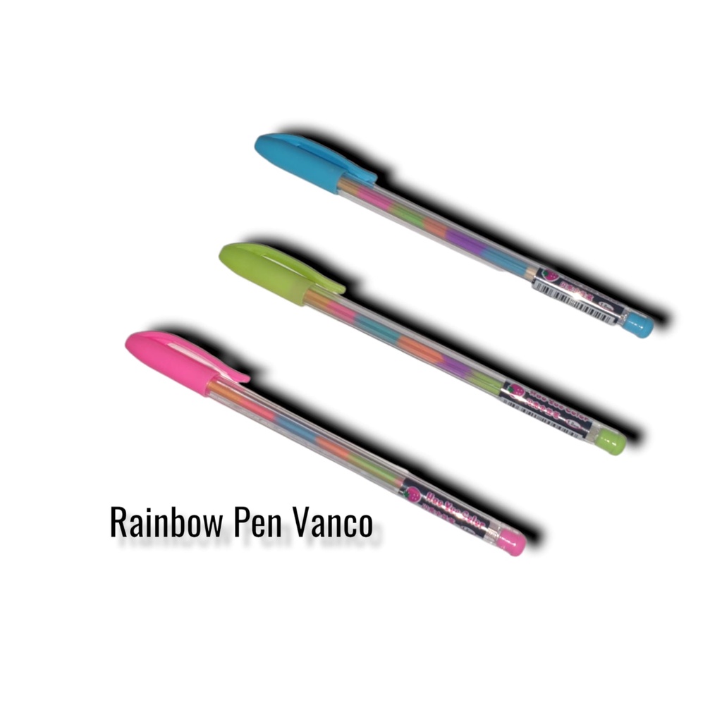 

Pulpen Pelangi Vanco Rainbow Pen Ketebalan 1mm