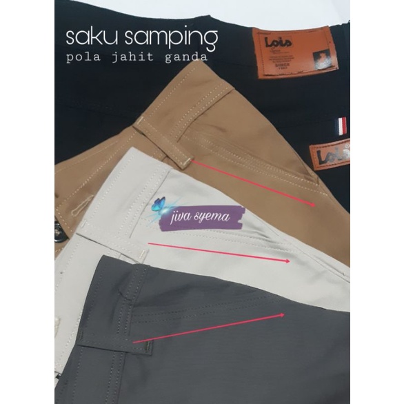 Celana Chino panjang pria Chinos Jumbo Premium Cinos Slim fit