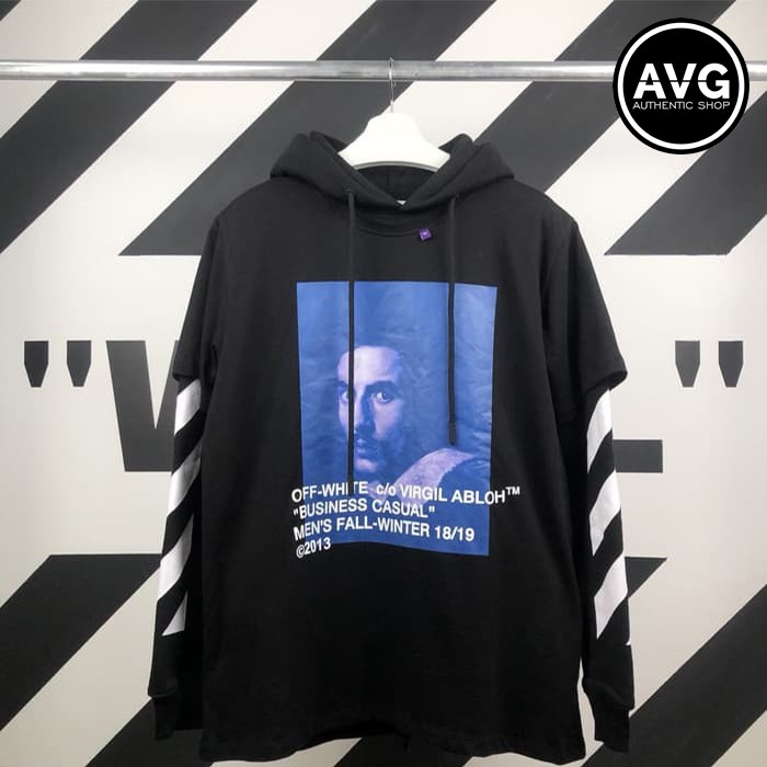 off white bernini hoodie black