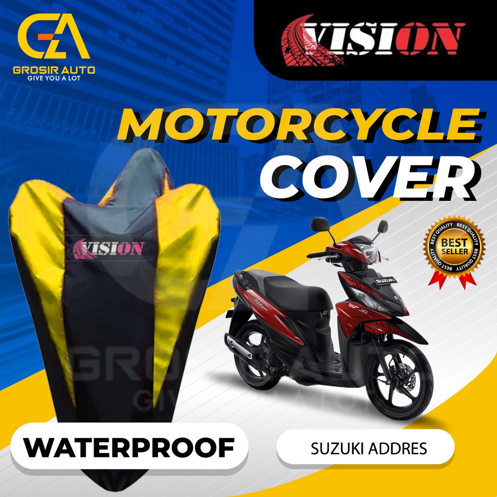 Sarung Motor ADDRES Waterproof Vision / Cover Selimut Penutup Sarung Mantel Motor Vision