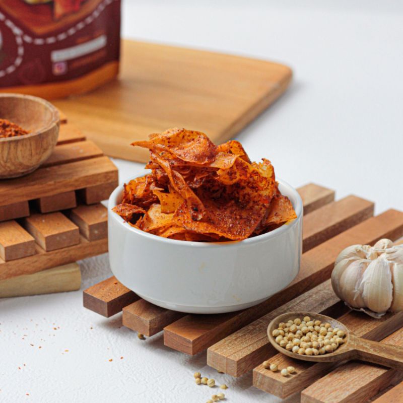 

KERIPIK SINGKONG / KRIPSET / KRIPIK SETAN / KERIPIK PEDAS