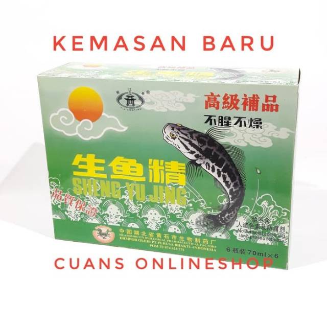 Sheng Yu Jing Sari Pati Ikan Gabus / Ikan Haruan / Ikan Kutuk Box Isi 6 Botol