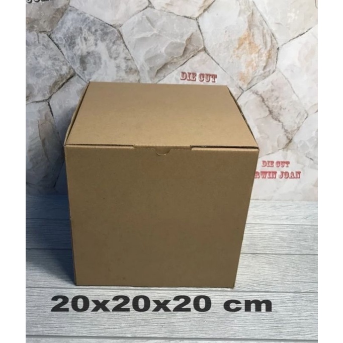 

Kardus Box uk. 20x20x20 cm Kotak Karton Die Cut