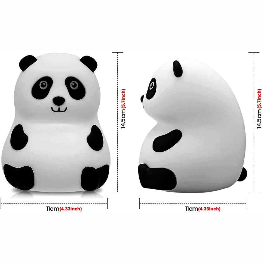 Free On Lampu Tidur LED Silicone Lamp Decoration Model Panda - LJC-142