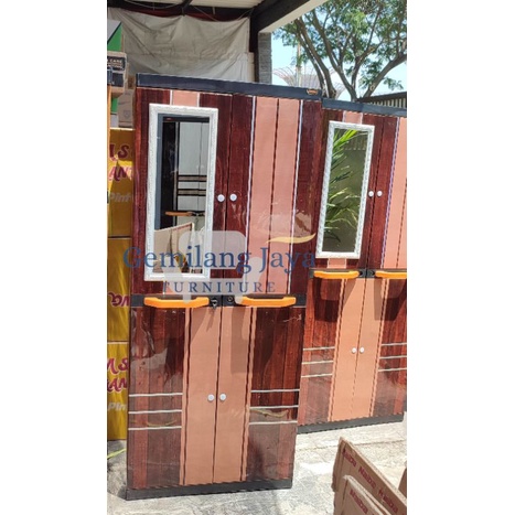 lemari plastik naiba 1924 gantung + cermin instant only