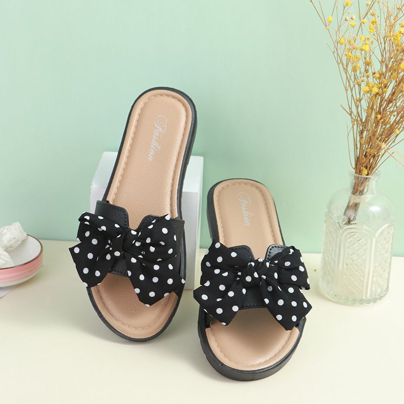 littlekiddoss Sendal Pita Polka Dewasa Sandal Karet Ribbon IMPORT SD21130