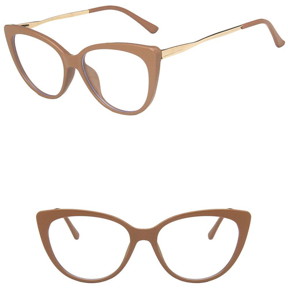 Mxbeauty Kacamata Anti Blue Light Motif Leopard Fashion Warna Gradasi Frame Metal Anti Radiasi Wanita Kaca Mata Optik